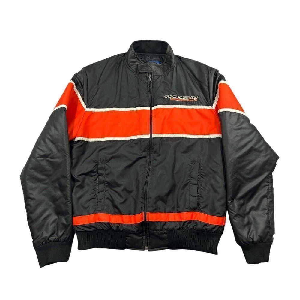 Vintage Harley Davidson Bomber by Holloway Size Medium Made in USA *READ*